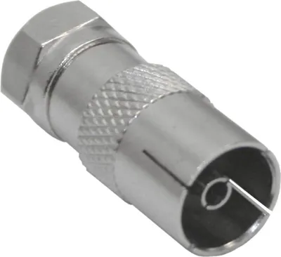 Obrázok produktu pre InLine® 69922 Adaptér F zástrčka (SAT) na IEC zásuvku (anténa)