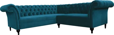 Produktbild von Chesterfield Ecksofa Eckcouch Designer Sofa Couch Samt Ledersofa SLIII Sofa №87