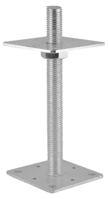 Produktbild von Verstellbarer Stangenfuß, Stange M24*250 mm, 80*80 mm - LBS PSR1