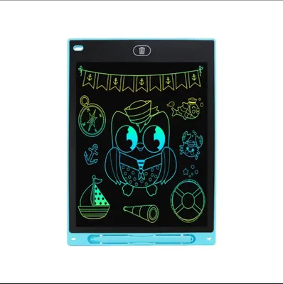 Produktbild von Tech Hero Zeichentafel LCD 12 Zoll, Blau, für Kinder & Erwachsene, 0,5 cm, 150g, 2 Stück