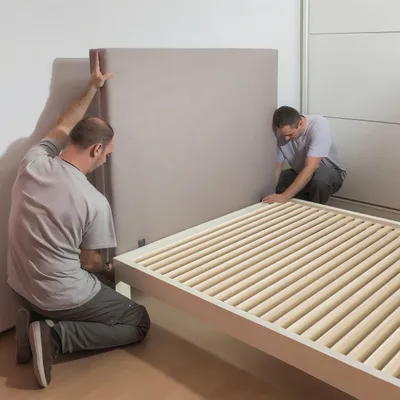 Image de XMTECH Premium Sommier à lattes à roulettes pour votre lit - sommier à lattes supportant jusqu'à 300 kg, pour un sommeil réparateur (140 x 200 cm)