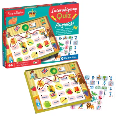 Produktbild von Educational Game Interactive Quiz English Language Polish Language Clementoni 50943