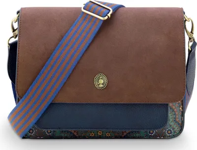 Produktbild von Pip Studio Umhängetasche Fenna Cross Body Bag Jabali Blue dunkelblau