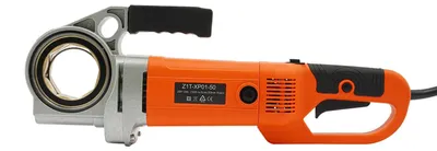 Produktbild von Rohrgewindeschneider - Elektrische Rohrgewindemaschine - 2300W AC-Motor - 6 Schneidköpfe - Für Metallrohre 1,27–5,08 cm - Tragekoffer - Sicherheitsschalter
