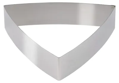 Immagine prodotto di Anelli per dessert e torte "triangolari, bombati", acciaio inossidabile: lunghezza 160 mm / spessore del materiale 1,2 mm