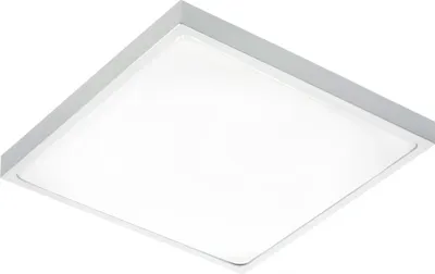 Produktbild von 24W LED Deckenleuchte Deckenlampe IP44 für innen und Außen Eckig 30x30 1680 Lumen Chrom