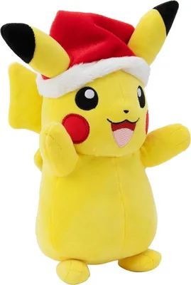 Produktbild von Jazwares Pikachu Weihnachts-pokémon-plüschtier 20 Cm Gelb Kinder Gelb One Size