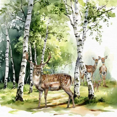 Produktbild von Servietten 33x33 cm - Birch Forest