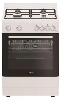 Image de Cuisinière gaz 72l 4 feux blanc - Indesit - I6G5KCW -