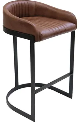 Produktbild von Barhocker Odense aus Büffelleder - Braun