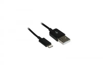 Produktbild von Goobay 43322 Apple Lightning USB Sync & Ladekabel 1m schwarz