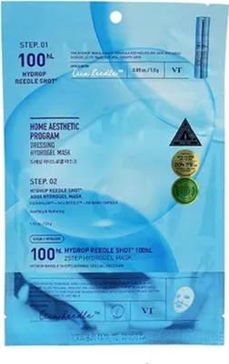 Image de VT Cosmetics Hydrop Reedle Shot 100hl 2 Step Hydrogel Mask 28,5 g
