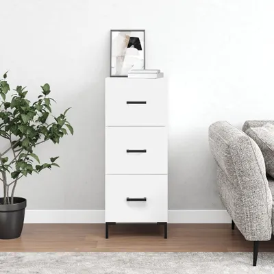 Produktbild von vidaXL Sideboard Weiß 34,5x34x90 cm Holzwerkstoff