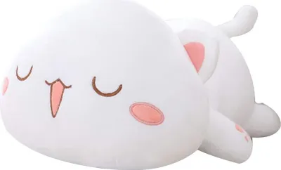 Produktbild von Plüschtier, Kawaii liegend Katze Tier Puppe, Plüsch Kissen Kissen, Kinder Spielzeug Geschenk gefüllt 2# 50cm