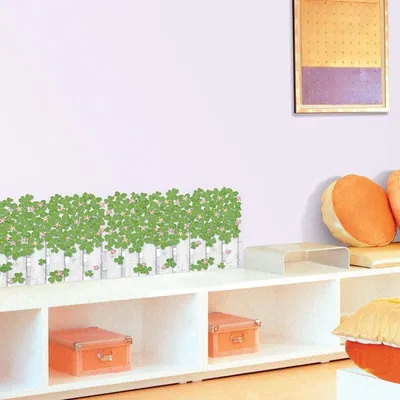 Produktbild von Wandaufkleber, dekorative Klebe-Kleehecke
