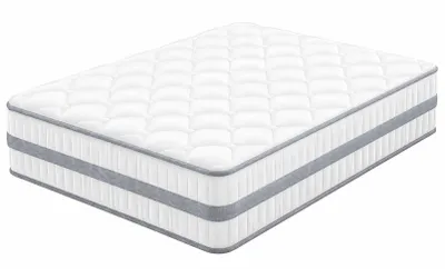 Produktbild von Boxspringmatratze 120x200x26cm, 7-Zonen, mit Memory-Schaum und Taschenfederkern, H3, ideal für Singles mit Komfortanspruch und kompakte Schlafzimmer