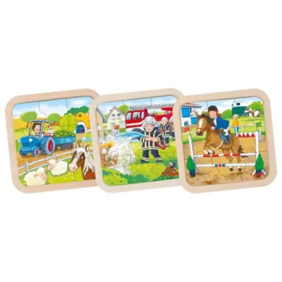 Obrázok produktu pre Vložte puzzle farmu, hasičský zbor,...