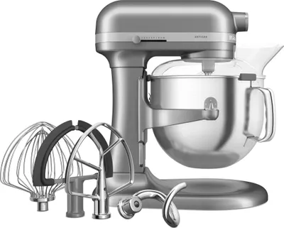 Obrázok produktu pre KitchenAid 5KSM70SHXECU, Stojaci mixér, Strieborná, Tlčenie, Hnetenie, Miešanie, 1,09 m, 6,6 L, CONTOUR SILVER