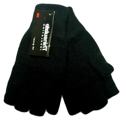 Produktbild von Fingerlose Handschuhe für Erwachsene, Einheitsgröße, Schwarz