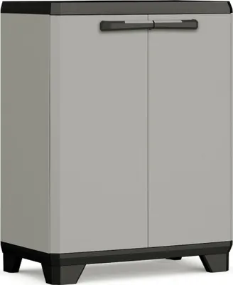 Produktbild von Keter Lagerschrank Niedrig Planet Grau und Schwarz