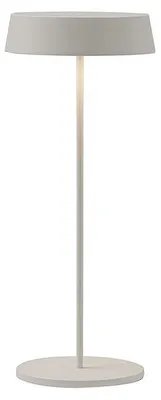 Image de Lampe De Table Portable Blanche Inemuri Led 2,2W 2700K Ip54, Rechargeable Par Usb, Variateur Tactile Intégré - Rossini Illuminazione