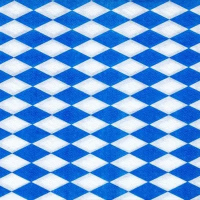 Produktbild von Papstar Motiv-Servietten, "Bayrisch Blau" 1-lagig 1/4-Falz 33 x 33 cm, 36 x 100 Stück