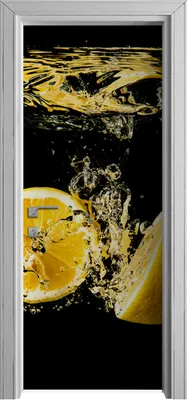 Produktbild von Tür Selbstklebende 80x210 cm Türfolie Türtapete Klebefolie -  Früchte Spritzen
