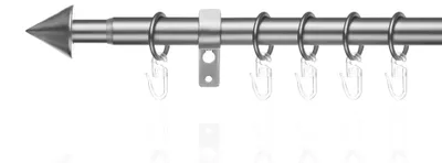 Produktbild von Lichtblick Gardinenstange Kegel 20 mm ausziehbar 1 läufig 130 - 240 cm Anschraubbar Chrom matt