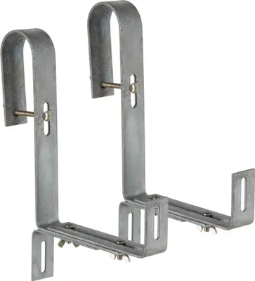 Produktbild von Dehner Blumenkastenhalter für Rohrgeländer, 2 Stück