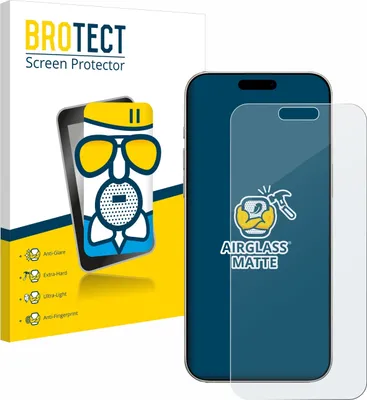 Produktbild von BROTECT Entspiegelungs Schutzglas für Apple iPhone 16 Pro Max Schutzfolie Panzer Folie Glas Display Schutz matt