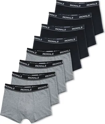 Produktbild von ROYALZ Boxershorts Herren Unterhosen 8er Pack Unterwäsche nahtlos für Sport und Freizeit, 8er Pack (95% Baumwolle / 5% Elasthan)