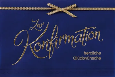 Produktbild von Konfirmation - Glückwunschkarte im Format 11,5 x 17 cm mit