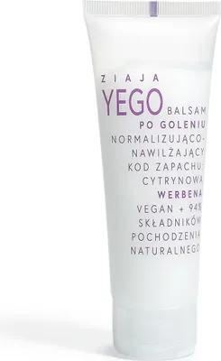 Produktbild von Ziaja Yego Aftershave Balsam Zitronenverbene - Feuchtigkeitsspendend & Normalisierend, 80 ml