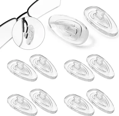 Produktbild von Paar Nasenpads zum Einstecken rutschfeste Brille Nasenpads Weiche Silikon Transparent Sonnenbrillen Rutsch Stopper Gläser Nasenpad Brille Zubehör