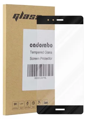 Produktbild von Cadorabo Panzerfolie für Huawei P9 PLUS Schutzfolie in Schwarz Vollbild Folie Tempered Display Schutzglas