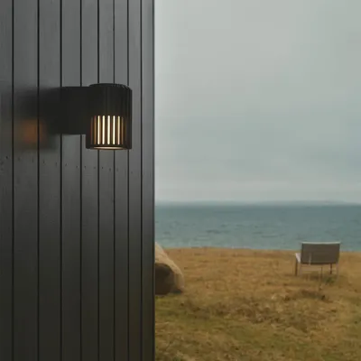 Immagine prodotto di NORDLUX Aludra apparecchio a parete per esterni IP54, Variante: Ø 124 x 168 x 174 mm, E27, 15 W, nero