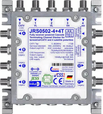 Produktbild von Jultec Einkabelmultischalt. JRS0502-4+4T 5 auf 2/4UB+4