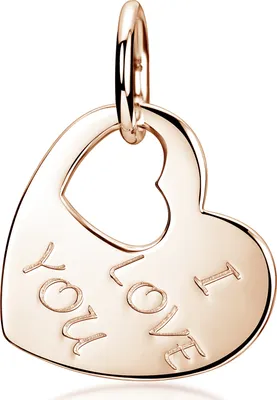 Produktbild von MATERIA by Matthias Wagner Herz Anhänger mit Gravur Silber 925 vergoldet - Kettenanhänger Rosegold Damen KA-282-Rose