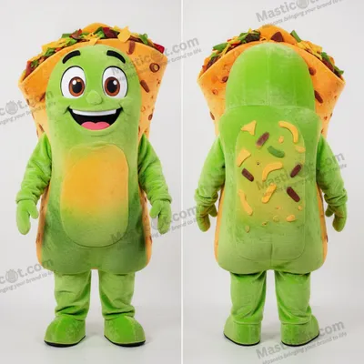 Immagine prodotto di Costume MASTICOT Gonfiabile a Forma di Nachos Verde Lime
