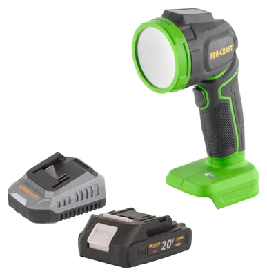 Obrázek produktu pro Procraft LL18bb dobíjecí LED reflektor 20 V 300 lm + 1x dobíjecí baterie 2,0 Ah + nabíječka