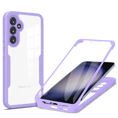Produktbild von 360° Grad Hülle für Samsung Galaxy S23 FE vollschutz Integriertem Displayschutz Lila