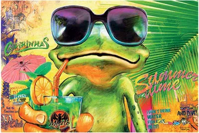 Produktbild von vianmo Holzschild 20x30 cm Cocktail Mojito Summer Strand