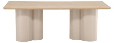 Image de Olivia table de salle à manger 100x210 cm beige.