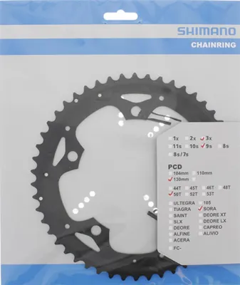 Zdjęcie produktu dla Shimano Blad 9V 50T Sora Triple Black FC-3503