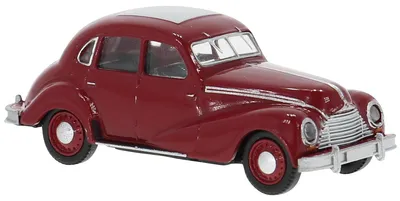 Productafbeelding van Modelauto EMW 340, donkerrood, uit 1950.