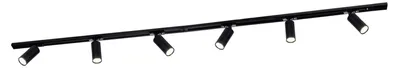 Produktbild von Ledvion Schienensystem lampen 2m 1-Phasen Schwarz 6-flammig Warmweiss
