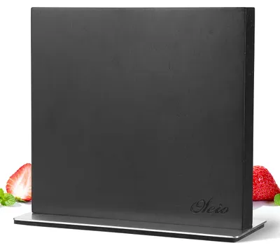 Produktbild von Oleio Magnetischer Messerblock aus Kautschukholz, schwarz