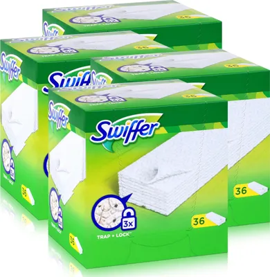 Produktbild von 4x Swiffer Trocken Bodenwischtücher 36er