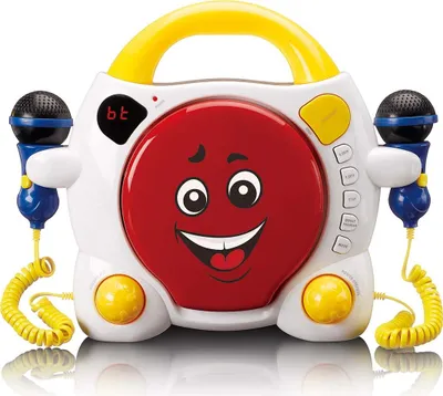 Produktbild von Lenco KCD-011KIDS - Tragbarer Karaoke-CD-Player mit Bluetooth® für Kinder - Mehrfarbig