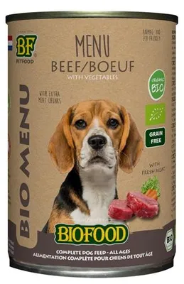 Productafbeelding van Bf Petfood Biologisch Hondenvoer, Rundvlees, Blik